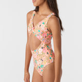 Girl's Kelly Floral Twisted One-Piece