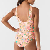 Girl's Kelly Floral Twisted One-Piece