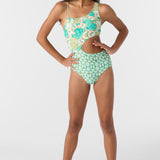 Girl's Shell Abstract Asymm One-Piece