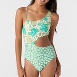 Girl's Shell Abstract Asymm One-Piece