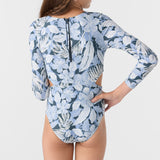Girl's Palmetto Tropical Cut Out Surf Suit