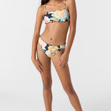 Girl's Mikah Floral Ruffle Edge Bandeau Set