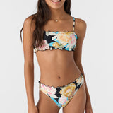 Girl's Mikah Floral Ruffle Edge Bandeau Set