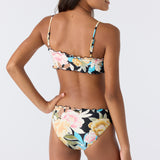 Girl's Mikah Floral Ruffle Edge Bandeau Set