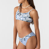 Girl's Palmetto Floral Stripe Tie Back Bralette Set