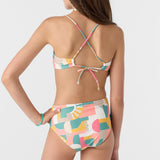 Girl's Lisbon Geo Ruched Bralette Set