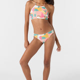 Girl's Lisbon Geo Peekaboo High Neck Set