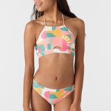 Girl's Lisbon Geo Peekaboo High Neck Set