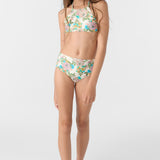 Girl's Cara Floral Braided High Neck Set