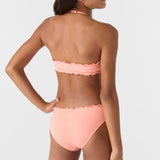 Girl's Dawnbreak Rib Hi-Neck Ruffle Edge Set