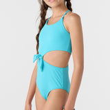 Girl's Dawnbreak Rib Knot Front One-Piece