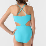 Girl's Dawnbreak Rib Knot Front One-Piece