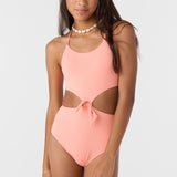 Girl's Dawnbreak Rib Knot Front One-Piece