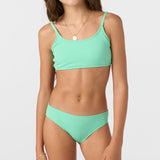 Girl's Dawnbreak Rib Tie Back Bralette Top Set