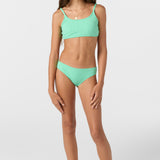 Girl's Dawnbreak Rib Tie Back Bralette Top Set