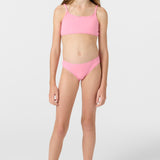 Girl's Dawnbreak Rib Tie Back Bralette Top Set