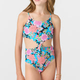 Girl's Knot Front One Piece