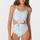 Girl's Knot Front One Piece