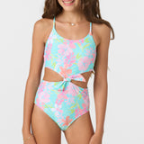 Girl's Knot Front One Piece