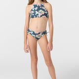 Girl's Melody Floral Strappy High Neck Set