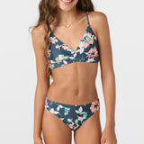 Girl's Melody Floral Wrap Top Set