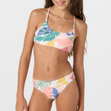 Girl's Siren Strappy Bralette Top Set