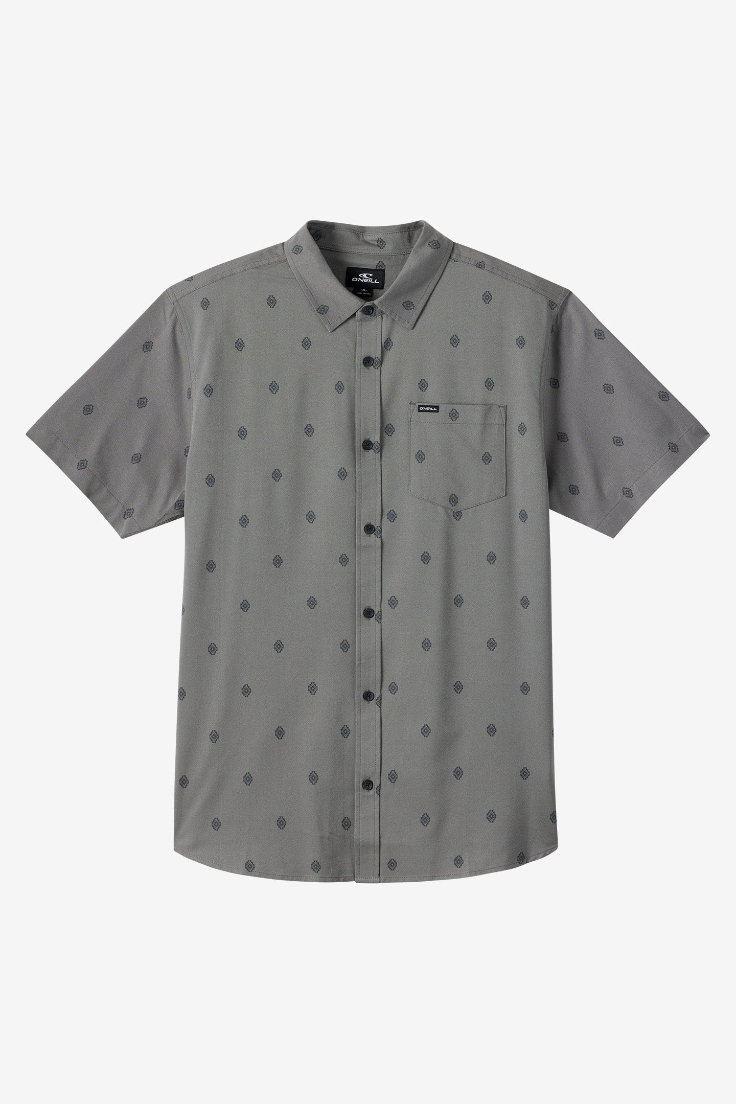 Light Check Geo Standard Fit Shirt - Gargoyle | O'Neill
