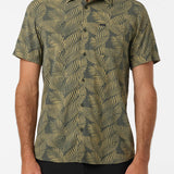 TRVLR Perforated Printed Standard Fit Shirt - Dark Olive | O'Neill