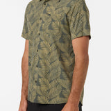 TRVLR Perforated Printed Standard Fit Shirt - Dark Olive | O'Neill
