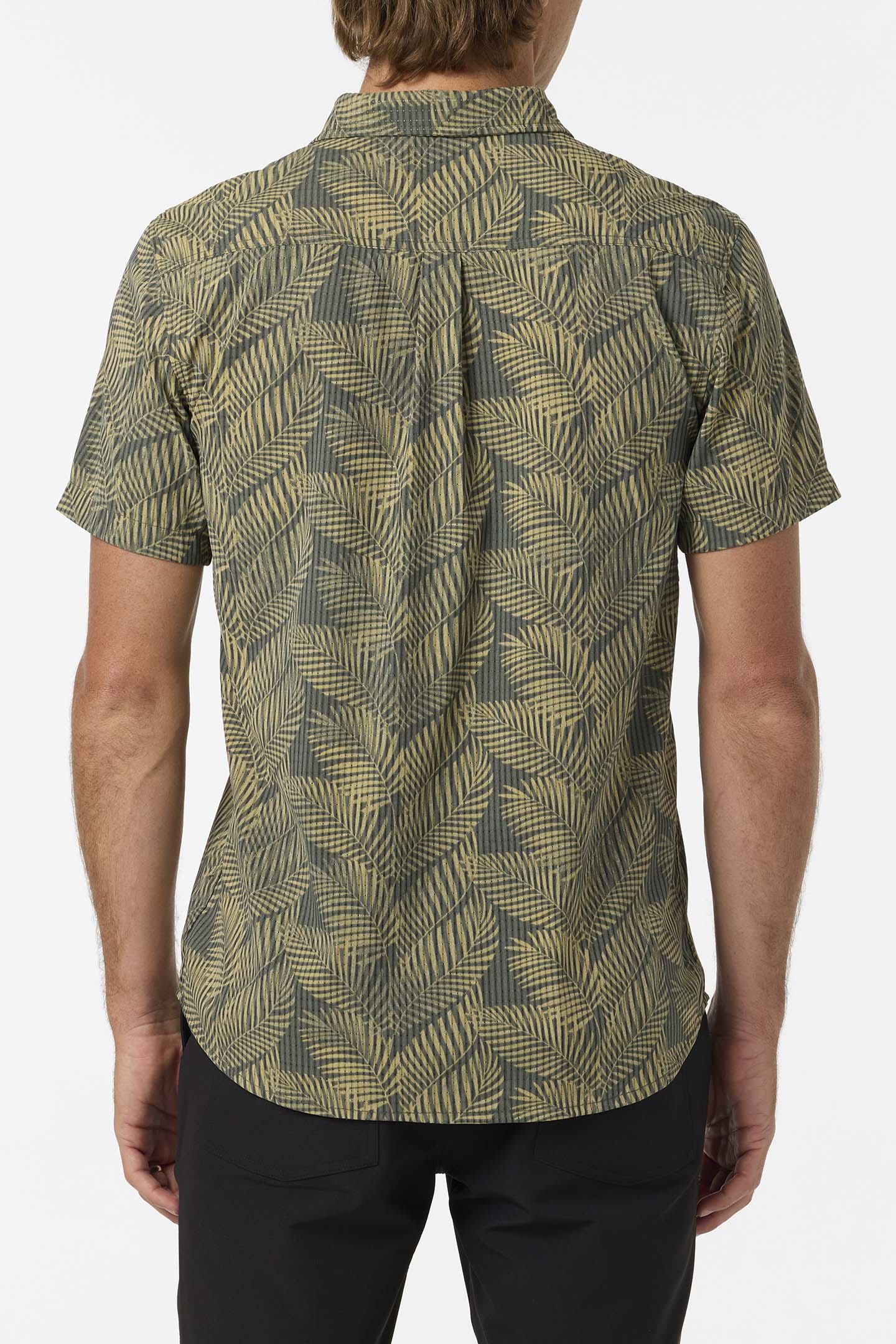TRVLR Perforated Printed Standard Fit Shirt - Dark Olive | O'Neill