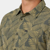 TRVLR Perforated Printed Standard Fit Shirt - Dark Olive | O'Neill