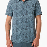TRVLR Perforated Printed Standard Fit Shirt - Dark Slate | O'Neill