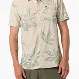 TRVLR Perforated Printed Standard Fit Shirt - Lt Khaki | O'Neill