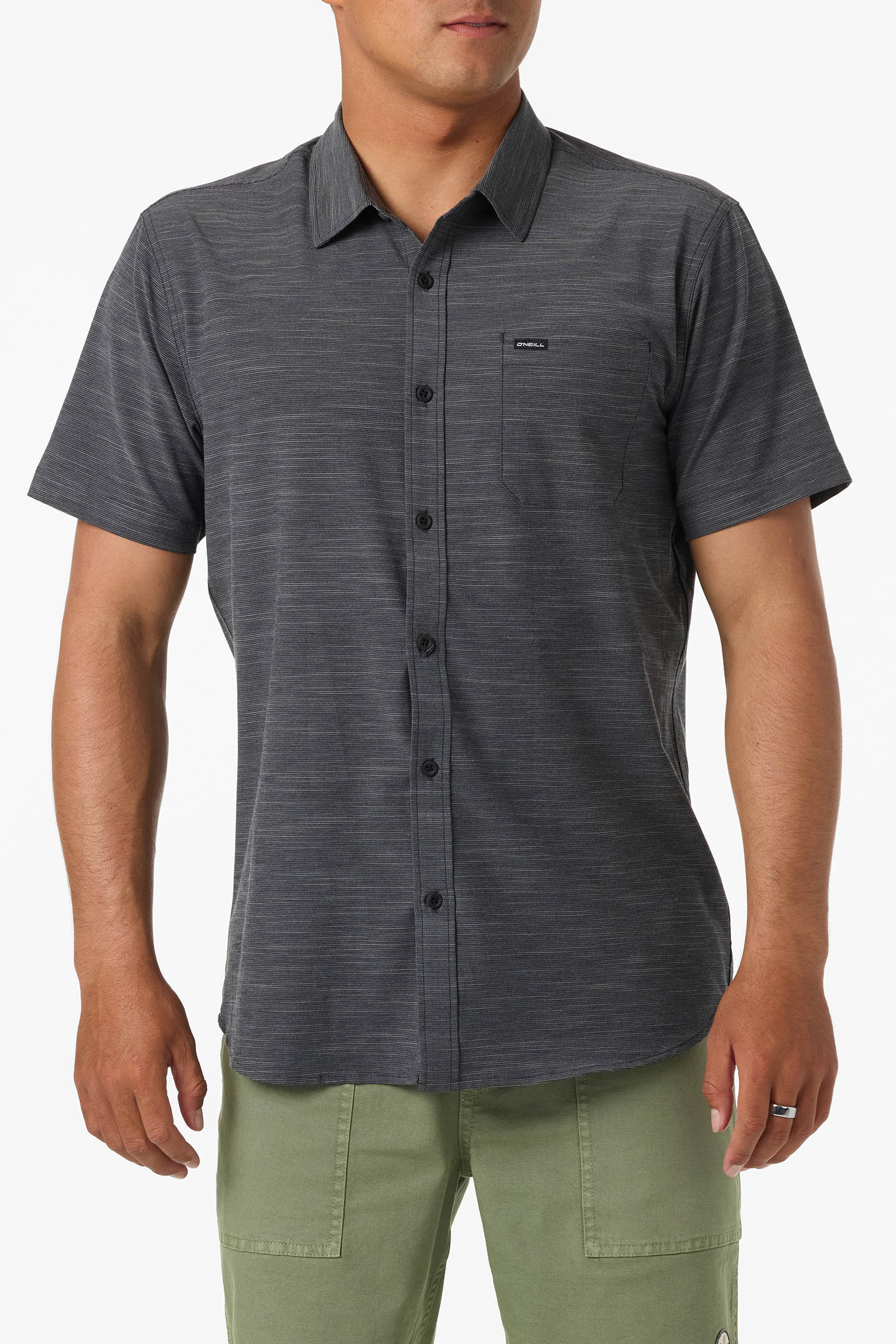 Upf Slub Solid Standard Fit Shirt - Black | O'Neill