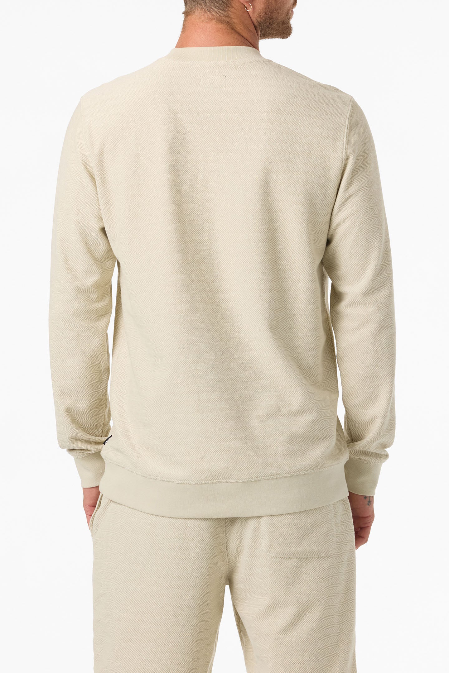 Bavaro Solid Crew Neck Fleece - Lt Khaki | O'Neill