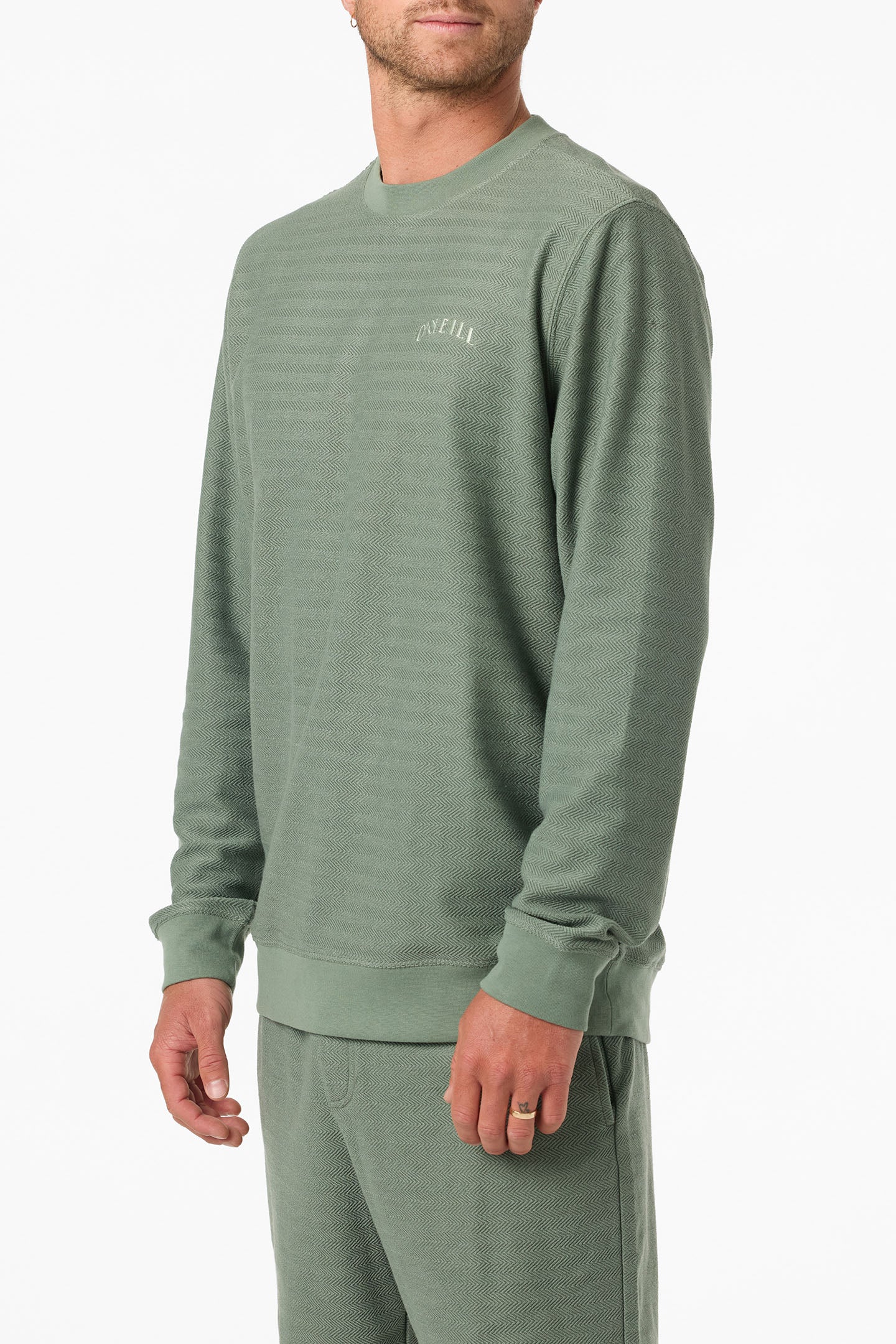Bavaro Solid Crew Neck Fleece - Sage | O'Neill