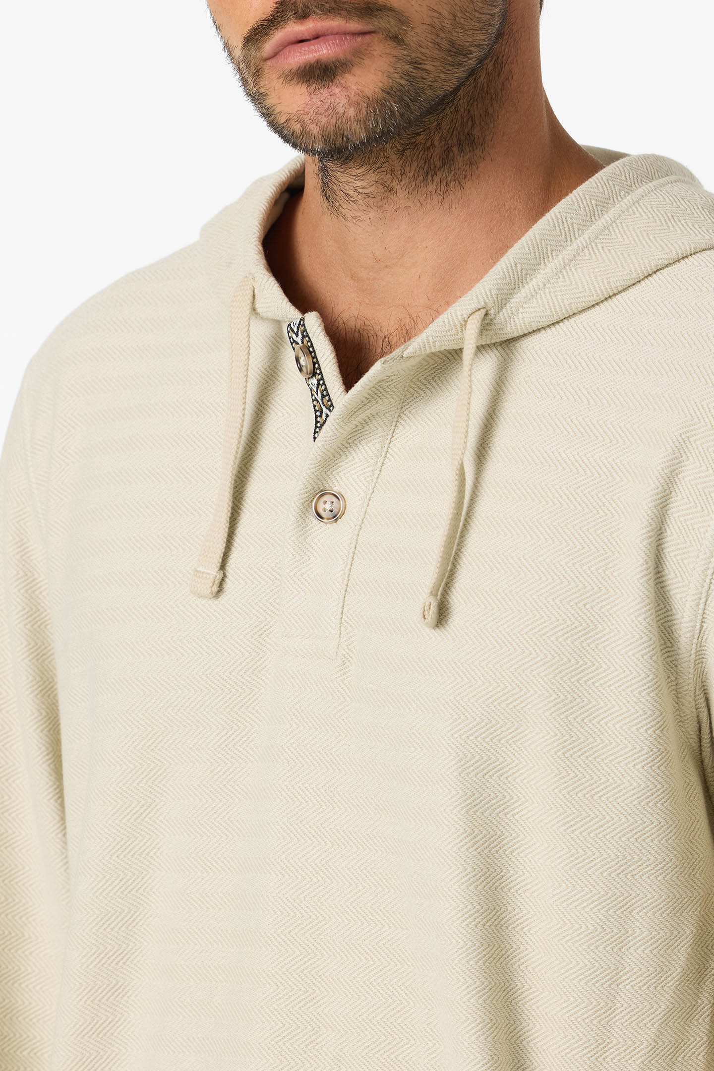 Bavaro Solid Poncho Pullover Fleece - Lt Khaki | O'Neill