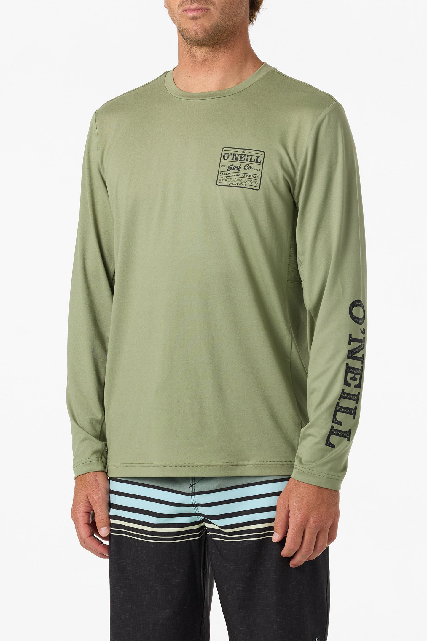 Block UPF Long Sleeve Tee - Oil Green | O'Neill