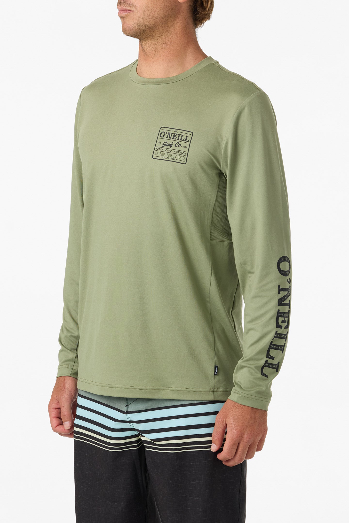 Block UPF Long Sleeve Tee - Oil Green | O'Neill