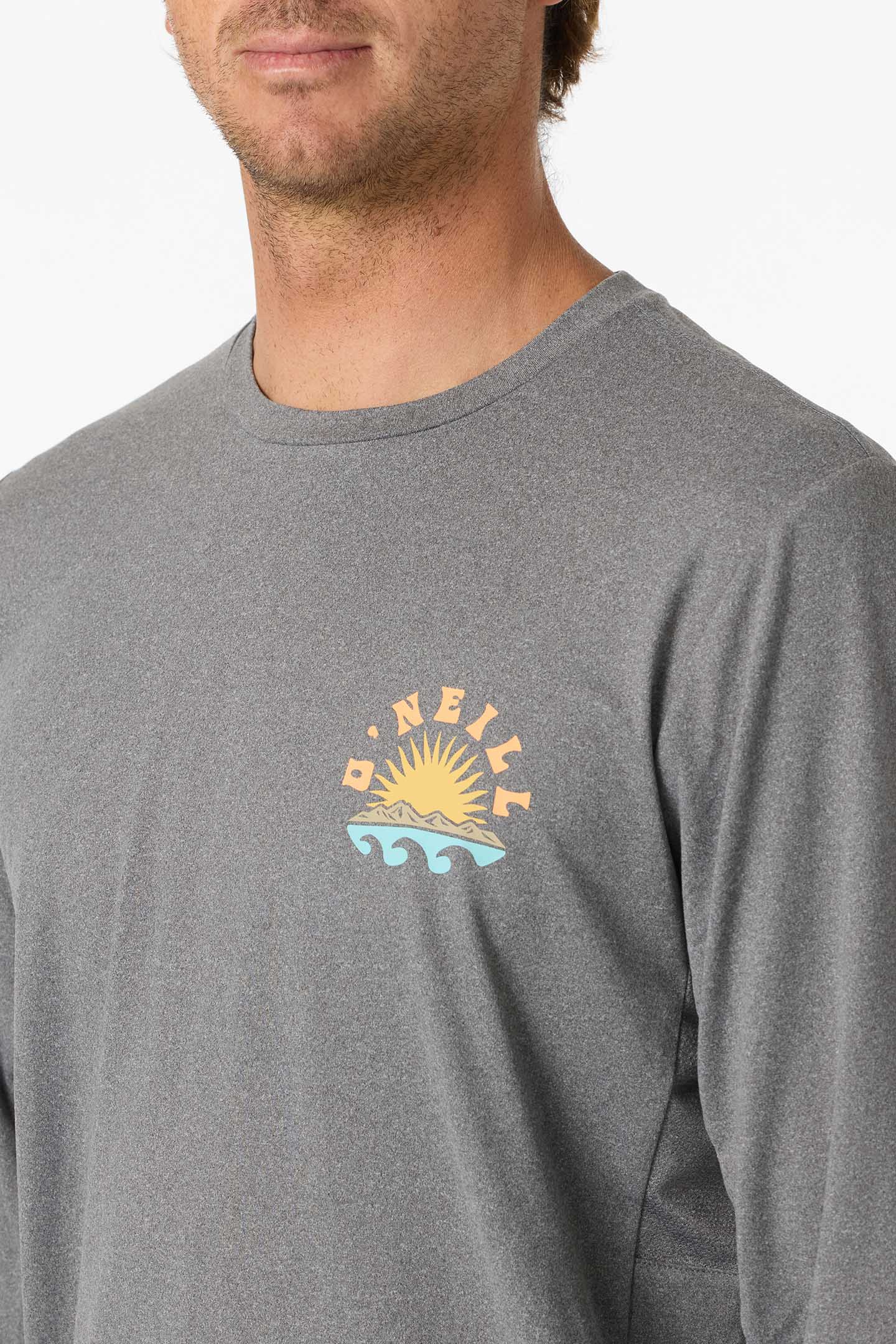 Solar Scenic Upf Ls Tee Long Sleeve Tee - Gargoyle Melange | O'Neill
