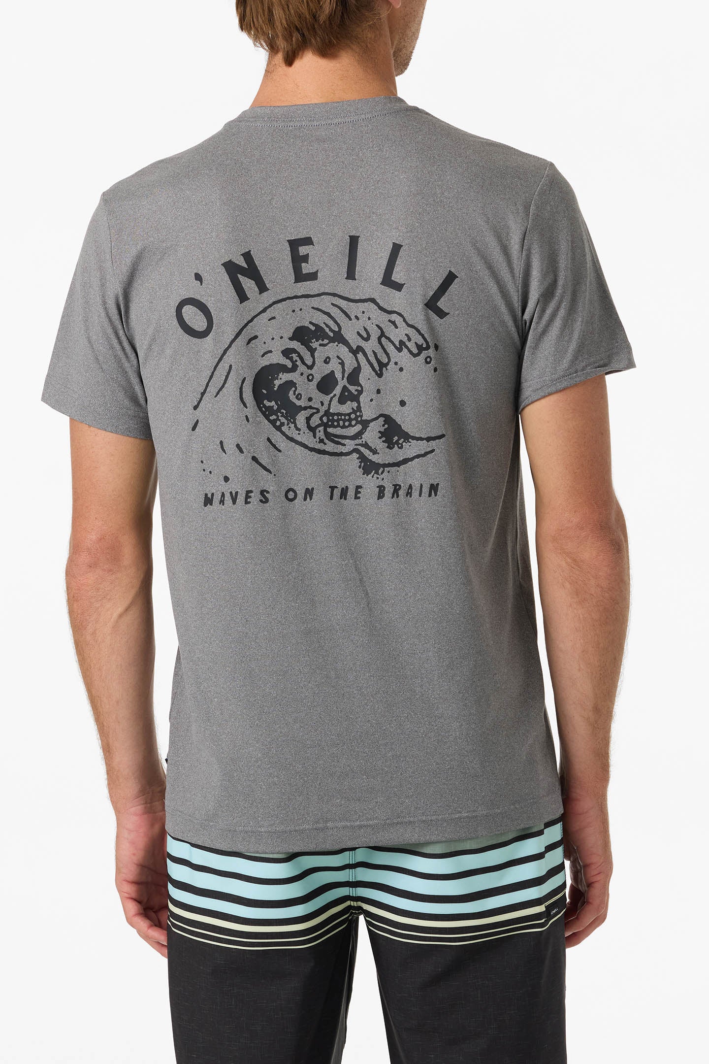 Wave Brain Upf Tee - Gargoyle Melange | O'Neill