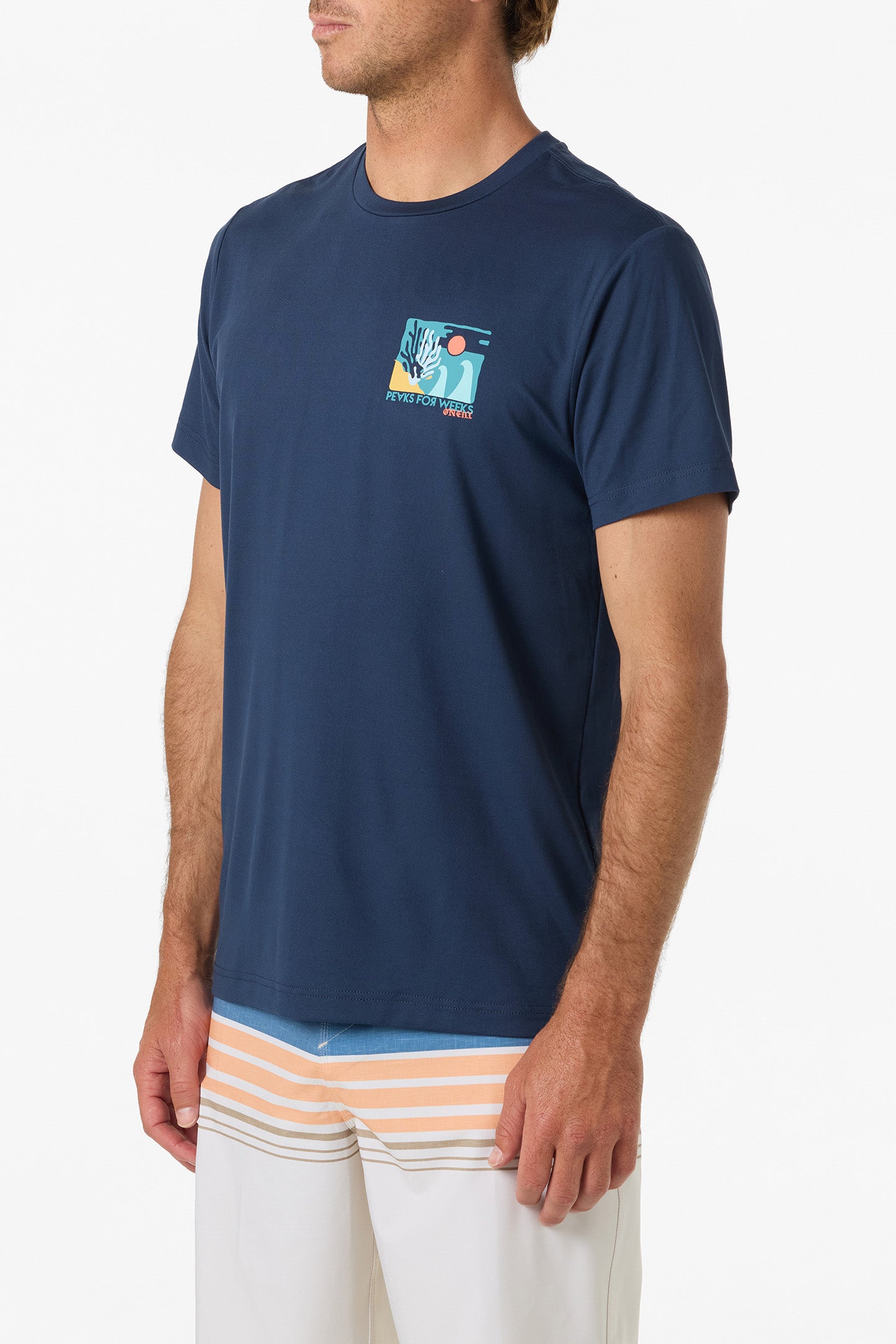 Coral UPF Standard Fit Tee - Navy | O'Neill