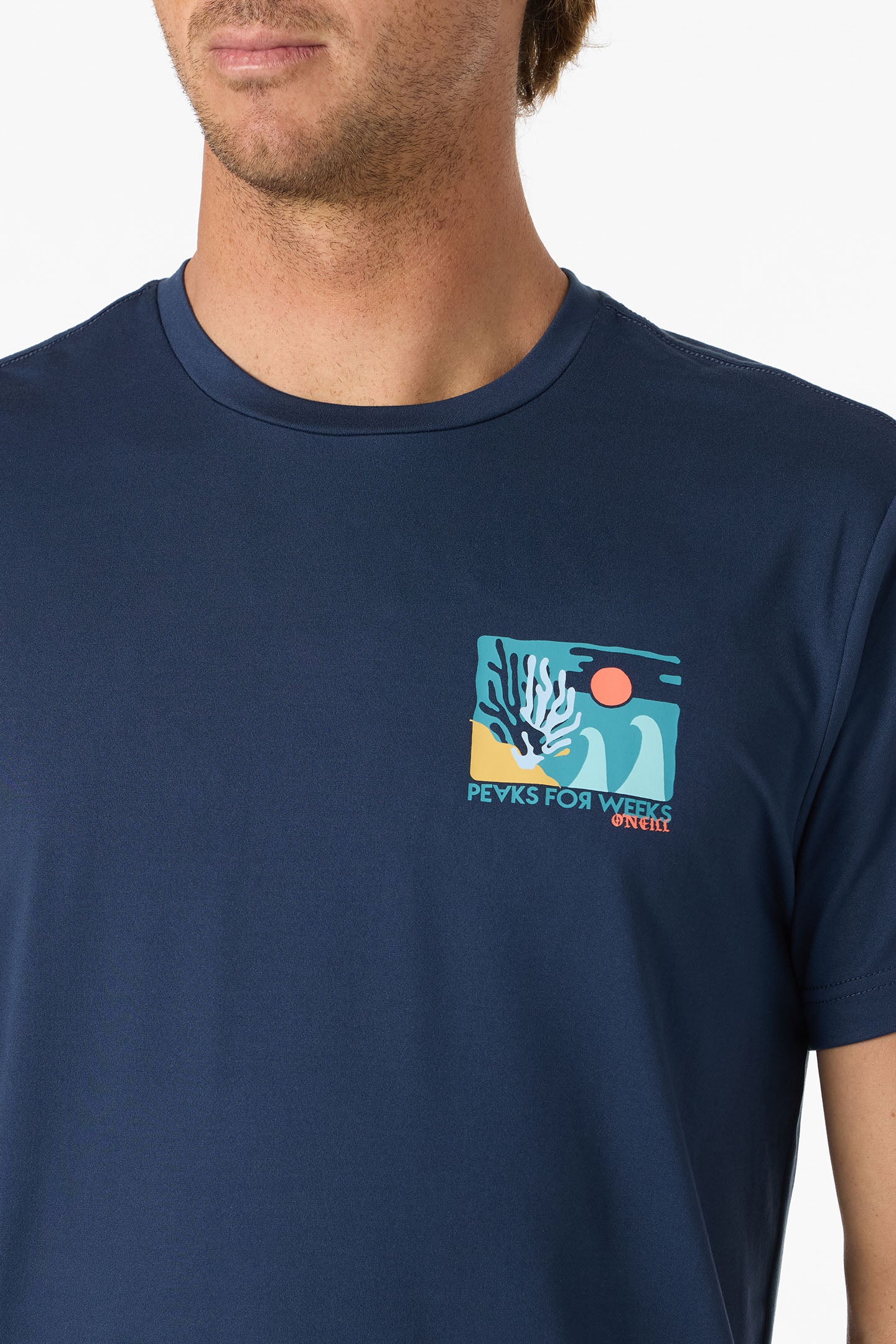 Coral UPF Standard Fit Tee - Navy | O'Neill