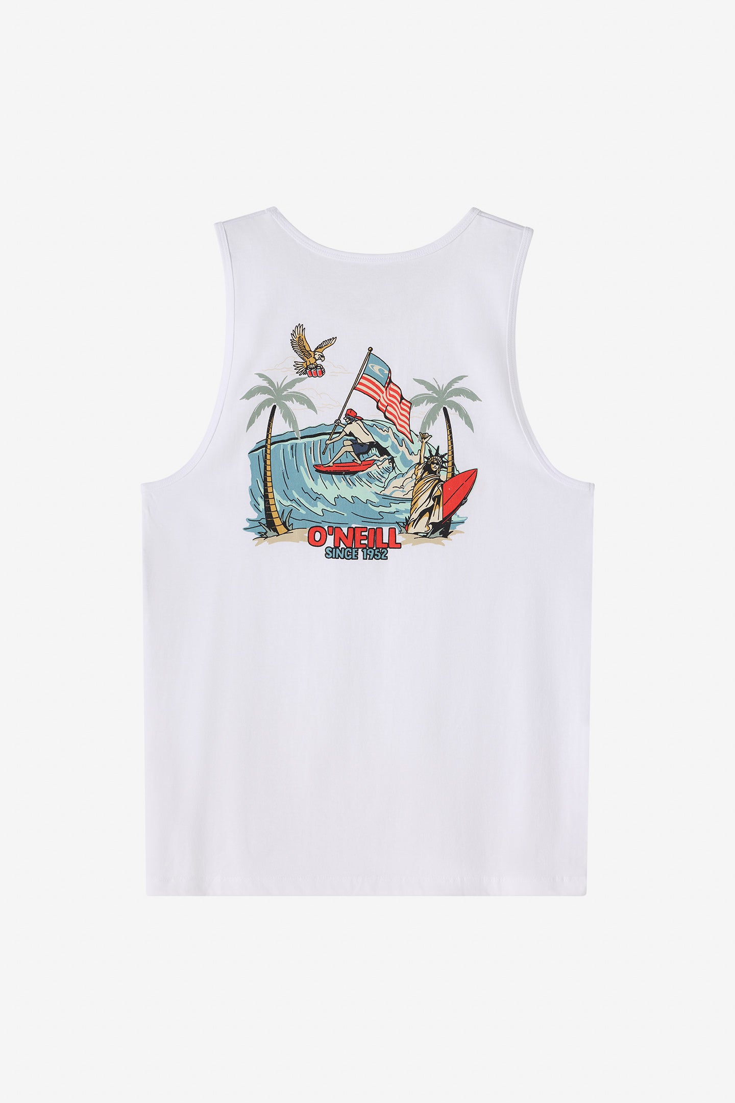 トレーニング・エクササイズ 【LYFT】Eagle Graphic Tank Top White
