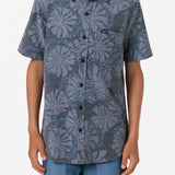 Boy's UPF Slub Standard Woven Shirt Button