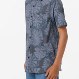 Boy's UPF Slub Standard Woven Shirt Button
