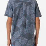 Boy's UPF Slub Standard Woven Shirt Button