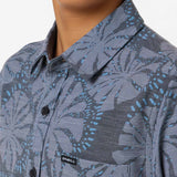 Boy's UPF Slub Standard Woven Shirt Button