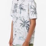 Boy's UPF Slub Standard Woven Shirt