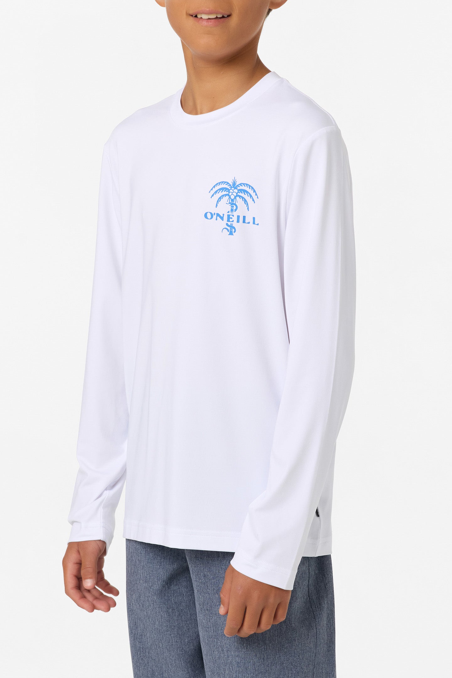 Boy's Surf Supply Upf Ls Tee Long Sleeve Tee - White | O'Neill